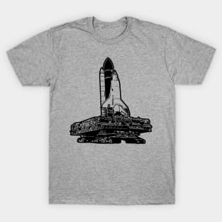 US Space Shuttle on Crawler pad T-Shirt